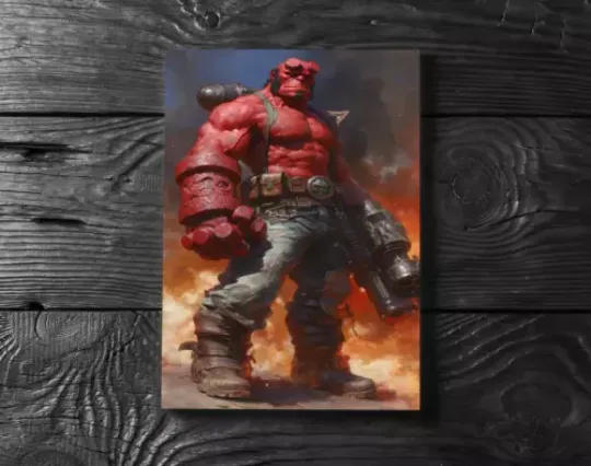 Discover Hellboy Mignola Comic Poster Print