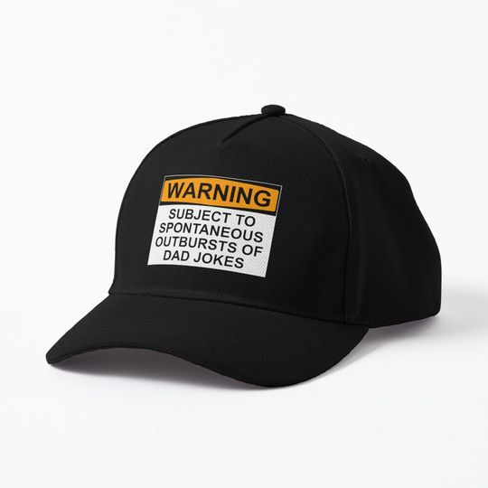 Discover SUBJECT TO SPONTANEOUS OUTBURSTS OF DAD JOKES Cap