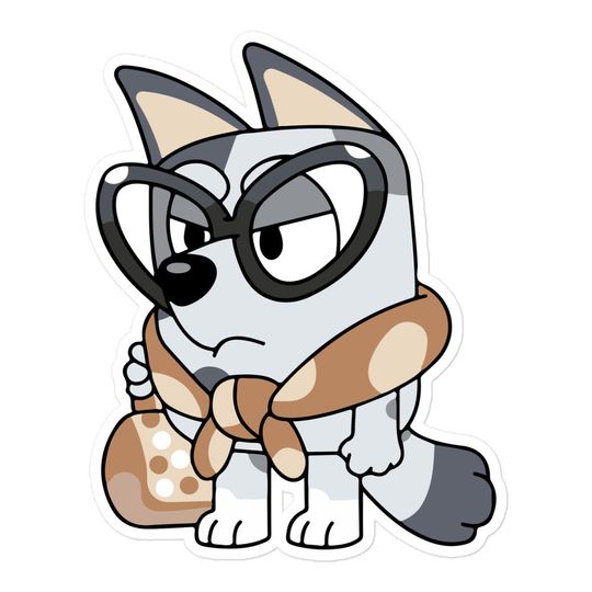 Discover Muffin Granny from BlueyDad Sticker
