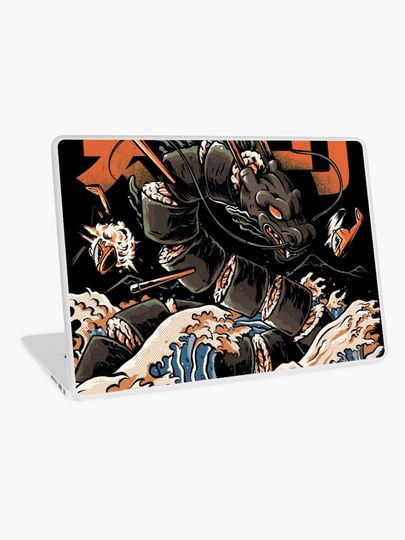 Discover The Black Sushi Dragon | Laptop Skin