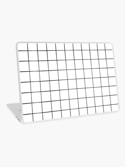 Discover White Grid | Laptop Skin
