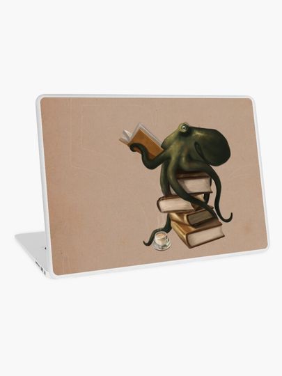 Discover Well-Read Octopus | Laptop Skin