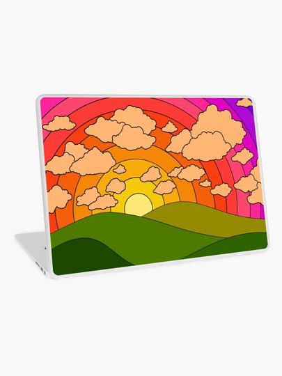 Discover Groovy landscape  | Laptop Skin