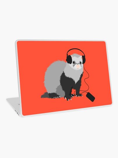 Discover Funny Musical Ferret | Laptop Skin