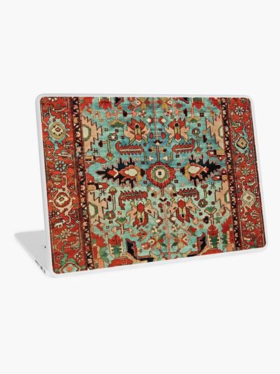 Discover Antique Heriz Persian Carpet Print | Laptop Skin