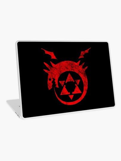Discover ° MANGA ° Full Metal Ouroboros Rust Logo | Laptop Skin