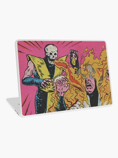Discover MK - Scorpion Fatality Bubble Gum Card fan art | Laptop Skin