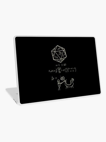 Discover The science of 20 sided dice. | Laptop Skin