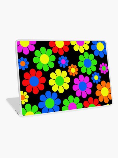 Discover Hippy Flower Daisy Spring Pattern | Laptop Skin