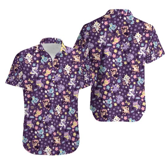 Discover PKM Meowth Cute Hawaiian Shirt