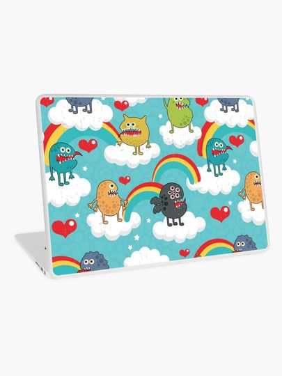 Discover Monsters rainbow | Laptop Skin