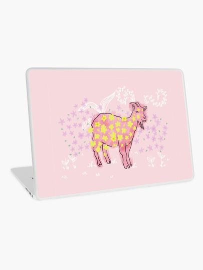 Discover Goat rolled on flower garden  | Laptop Skin