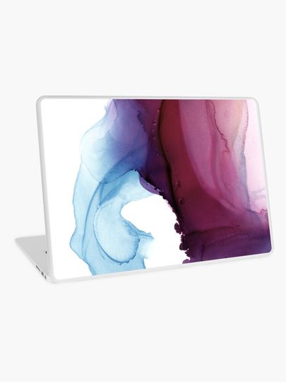 Discover Shades of Purple, Abstract Fluid Artwork | Laptop Skin