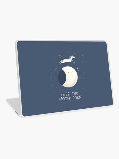 Discover Over the Moon-icorn | Laptop Skin