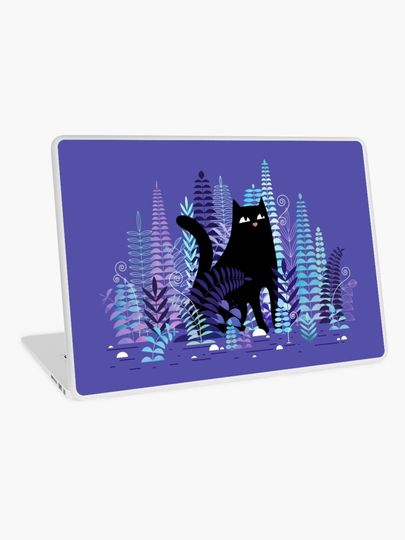Discover The Ferns (Black Cat Version) | Laptop Skin