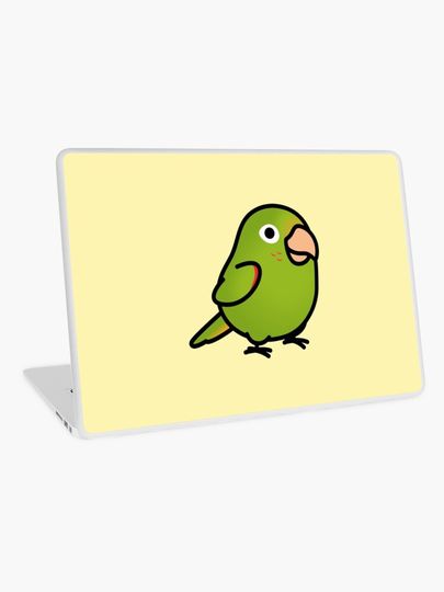 Discover Chubby White-eyed Conure | Laptop Skin