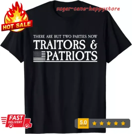 Discover Traitors & Patriots Shirt Republican Conservative Trump 2024 T-Shirt