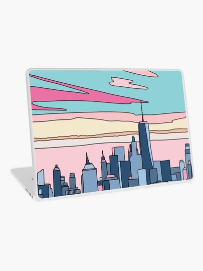 Discover City sunset by Elebea | Laptop Skin