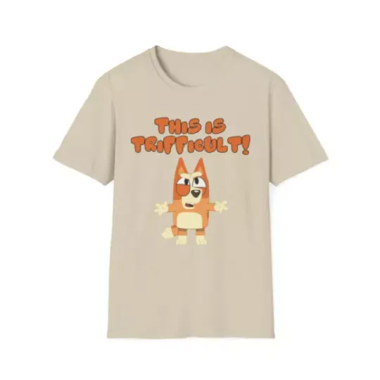 Discover BlueyDad - Bingo - This is Trifficult - Unisex Softstyle T-Shirt