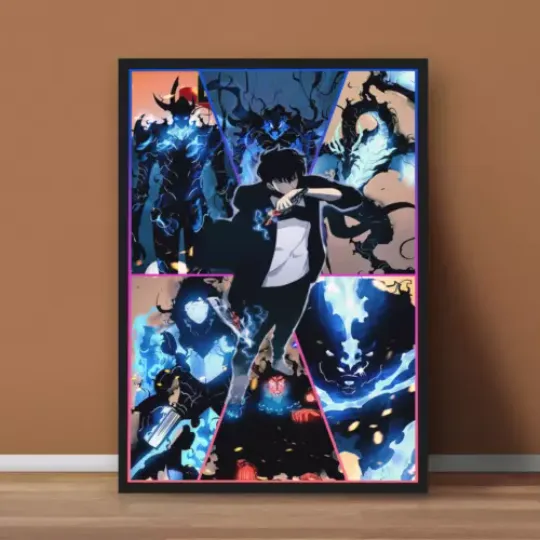 Discover Solo Leveling Jin-Woo Poster Print