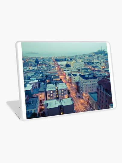 Discover Powell Street at 6am | Laptop Skin