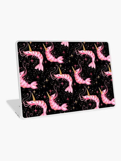Discover Uni-Prawn In Space | Black | Laptop Skin