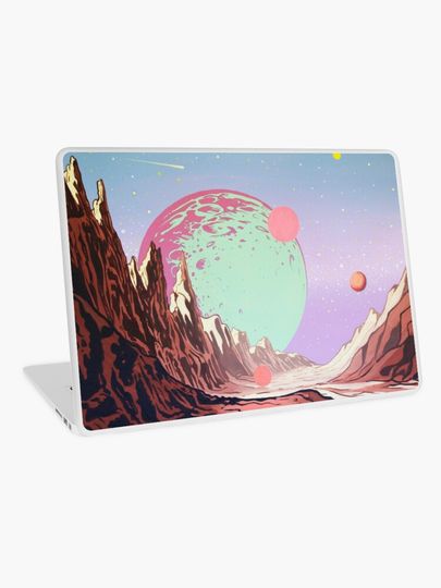 Discover Green Moon | Laptop Skin
