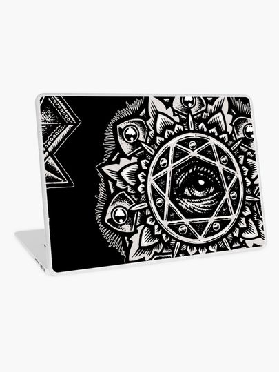 Discover Eye of God Flower Mandala | Laptop Skin