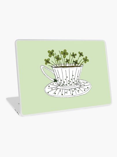 Discover Lucky Cup of Clovers | Laptop Skin