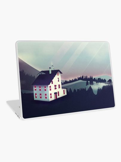 Discover Castle in the Mountains | Laptop Skin