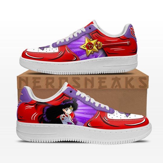 Discover Sailor Mars Shoes Custom Anime Sailor Sneakers Low Tops for Anime Fans