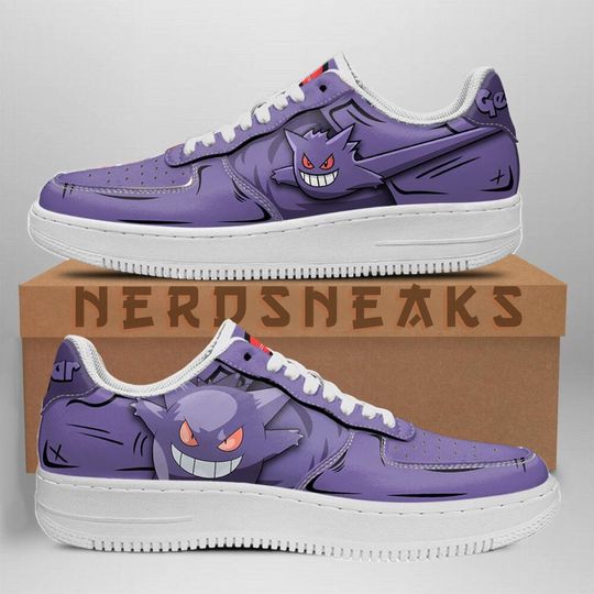 Discover Gengar Air Shoes Custom Anime Sneakers Low Tops for Anime Fans