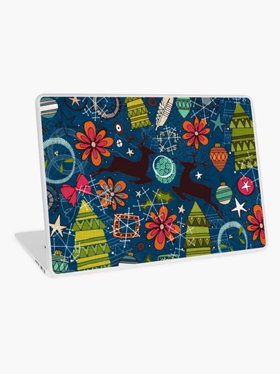 Discover joyous jumble indigo | Laptop Skin