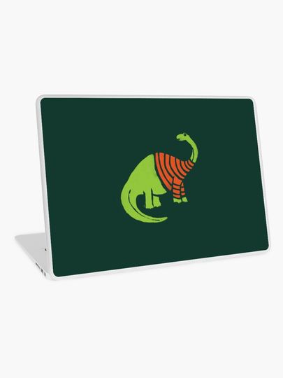 Discover Brontosaurus in a Sweater  | Laptop Skin