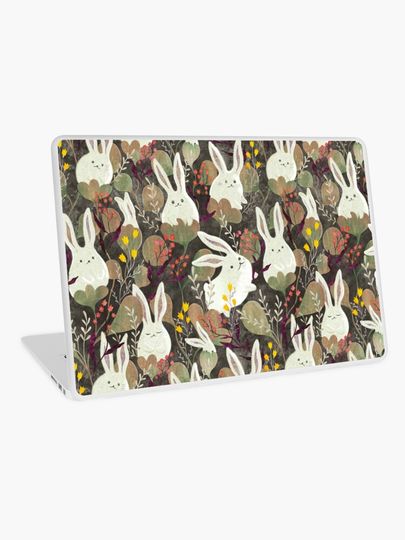 Discover Rabbit flowers | Laptop Skin