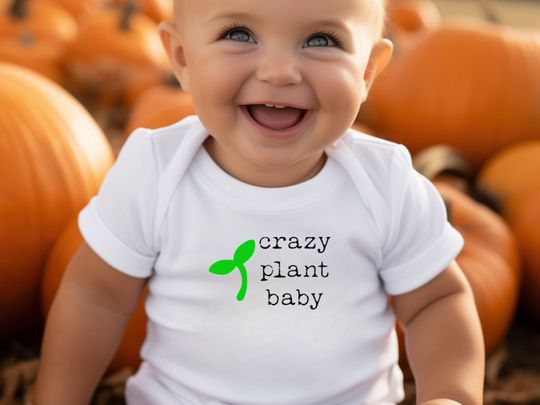 Discover Sprouting Pregnancy Reveal Baby Onesie, Little Sprout Bodysuit
