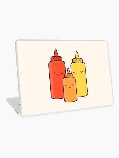 Discover Ketchup & Mustard Baby | Laptop Skin