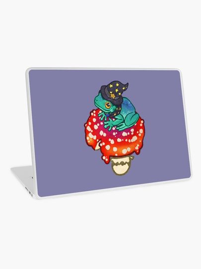 Discover Magical Frog Witch | Laptop Skin