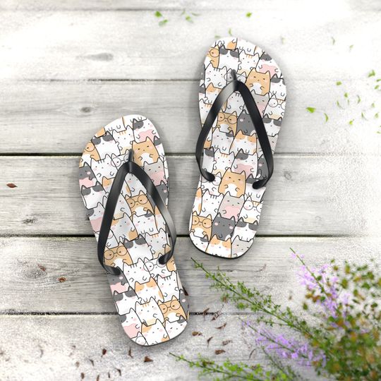 Discover Adorable Cat Flip Flops for Everyday Flips Flops for the Beach Flip Flops