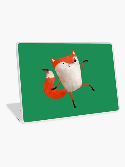 Discover Happy Dancing Fox | Laptop Skin
