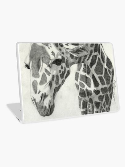 Discover A giraffe in pencil | Laptop Skin