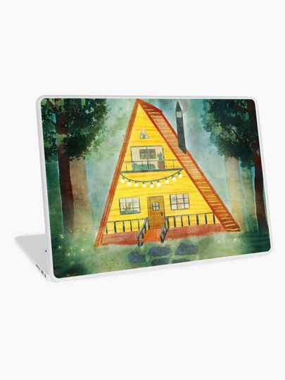 Discover Cozy Cabin in the Woods | Laptop Skin