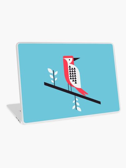 Discover Woodpecker in blue | Laptop Skin