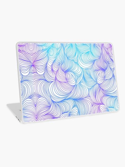 Discover Blue and Purple Swirls | Laptop Skin