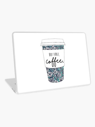 Discover Floral Coffee | Laptop Skin