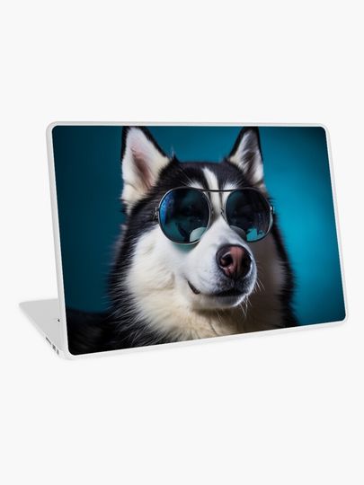 Discover Mr Siberian Husky | Laptop Skin