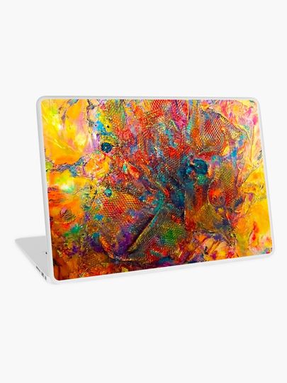 Discover Once More - an abstract collage | Laptop Skin