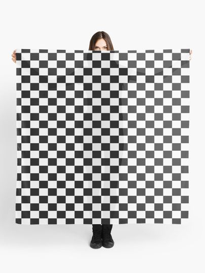 Discover Chequered Flag Checkered Racing Car Winner Bedspread Duvet Phone Case | Scarf