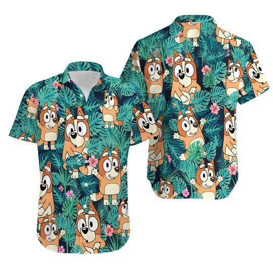 Discover BlueyDad Family Summer Hawaiian Shirt