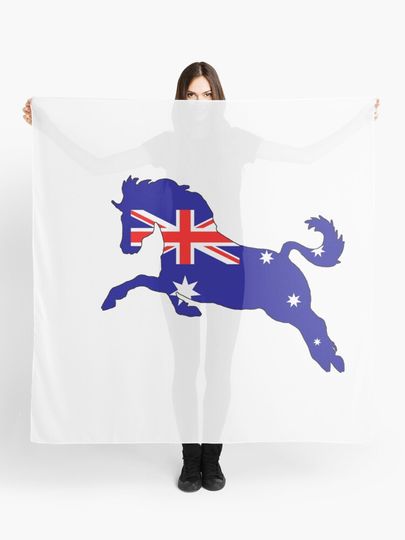 Discover Australian Flag - Horse | Scarf